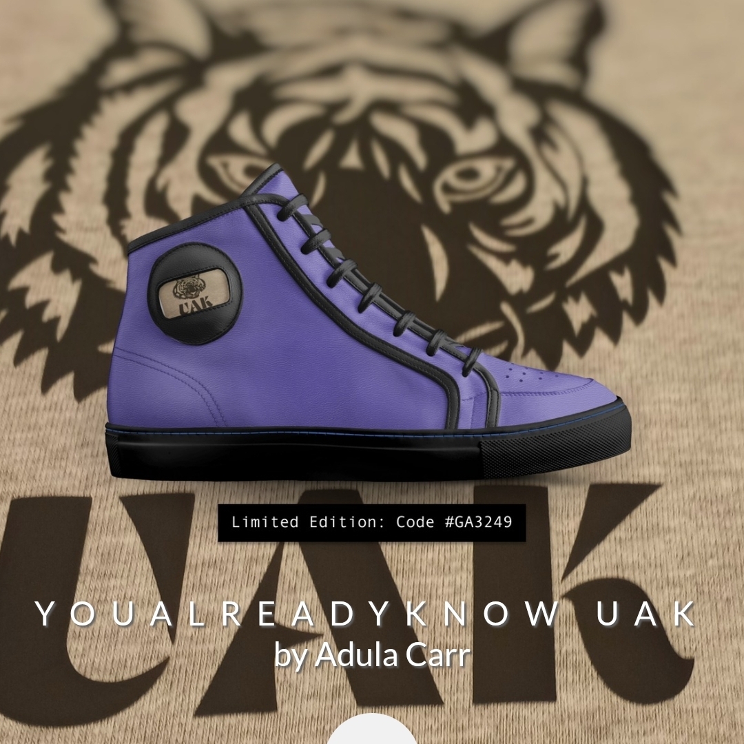 Purple High-Top Sneakers